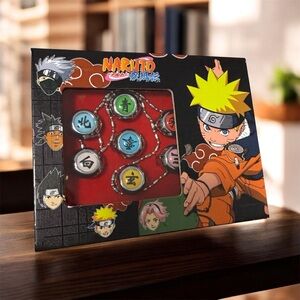 Naruto ring Set with Anime Characters